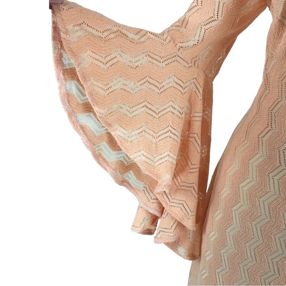 VF SHOW Elegant Bell Sleeve Cocktail Party Bodycon Pencil Sheath Dress X-Large - Picture 7 of 15